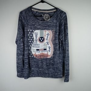 Grand Ole Opry Nashville Long Sleeve Top Size L